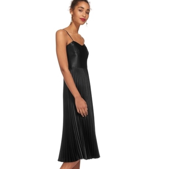 Whistles Snow Blossom Pleated Dress 